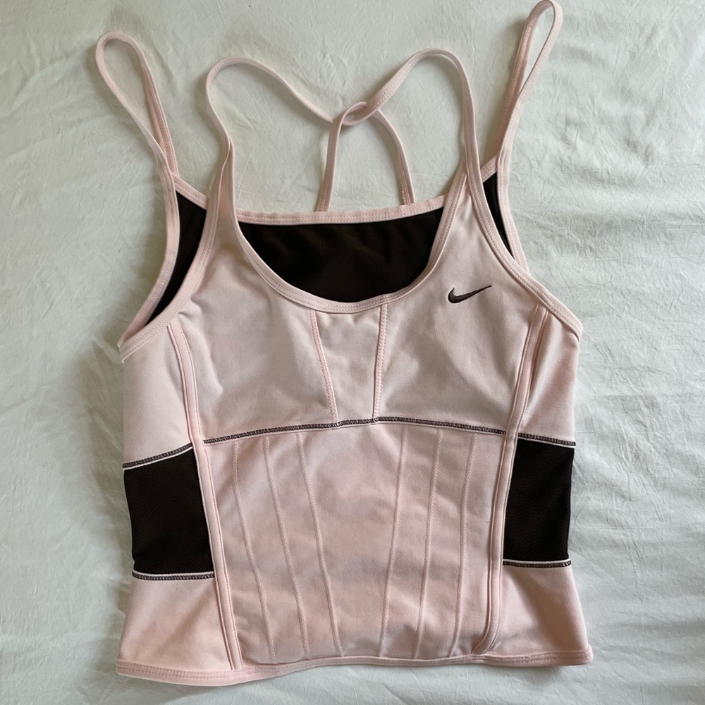 Vintage Nike Corset/Layered Active Crop Top